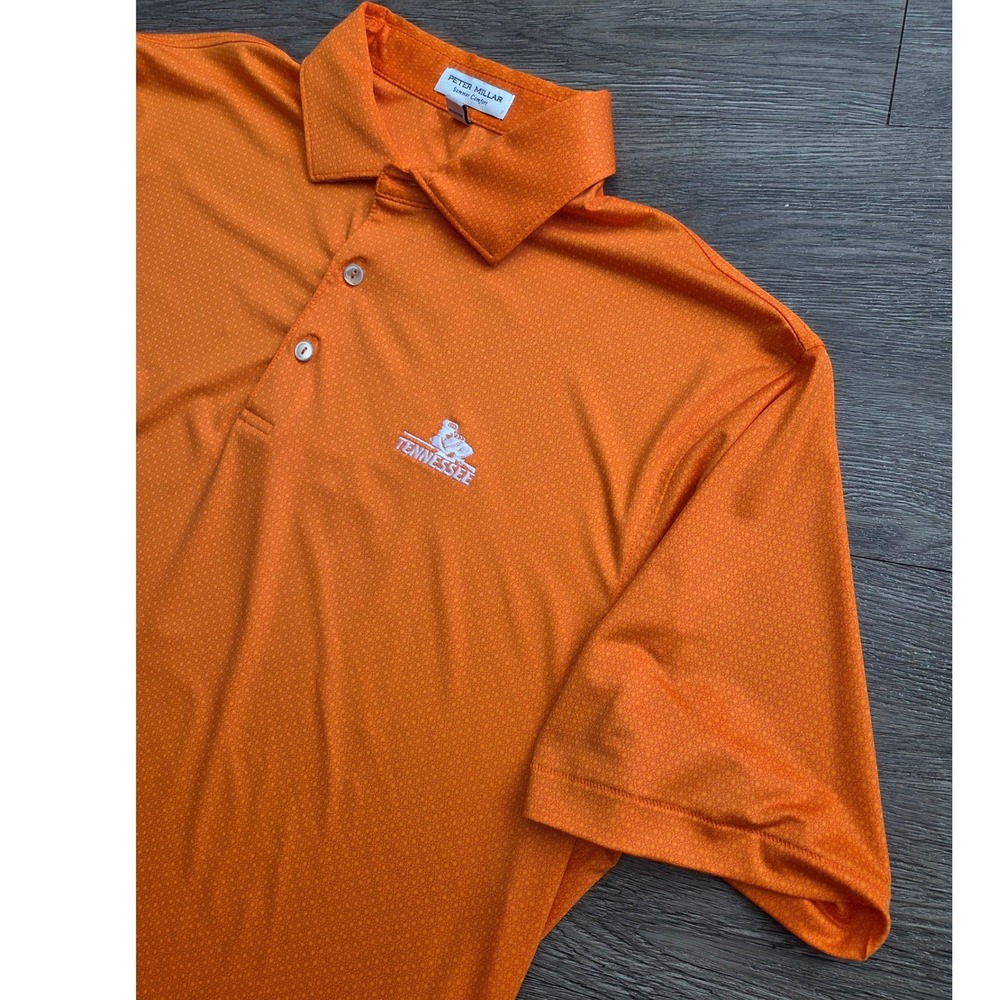 Peter Millar Summer Comfort Vault Davey Tennessee Volunteers Polo Large